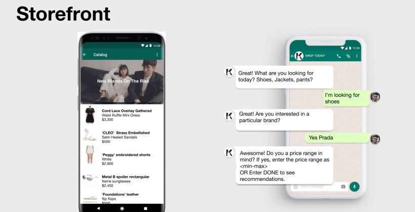 whatsApp Storefront Fashion Personalisation: Conversation Commerce