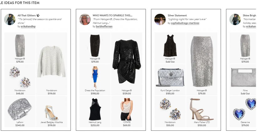 nordstrom shop the look widget